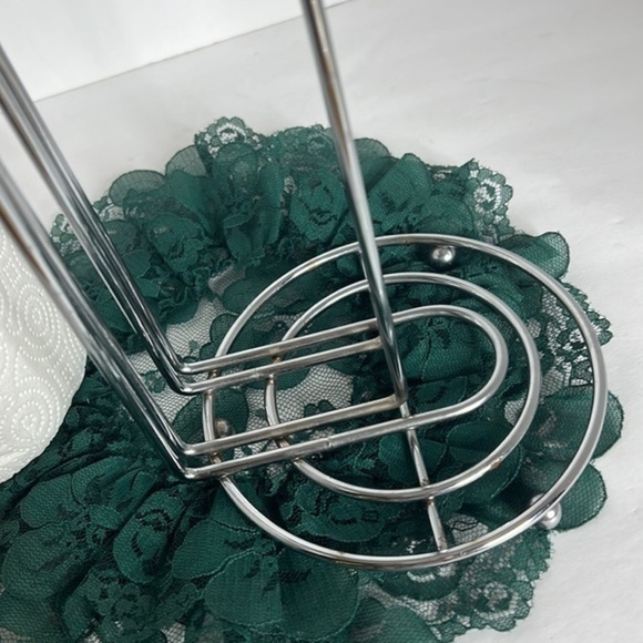 Paper Towel Holder Wire Chrome Free Standing Kitchen Table Dispenser Holder - Picture 8 of 11